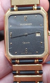 BUCHERER寶齊萊18k包K男女腕錶超低價！