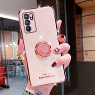 เคสโทรศัพท์สำหรับ OPPO A16 A15 A93 A92 A52 A54 Reno 6Z 6 5G พร้อมแหวนสำหรับผู้หญิงและเด็กผู้หญิง