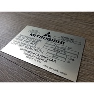 Aluminium plate with color paint (etching)/Custom Etched Metal Name plates, Labels and Tags/Terukir