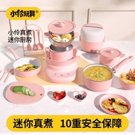 Mini Kitchen Real Cooking Full Set Real Version Cooking Edible Kitchenware Set Teaching Aids Girls B