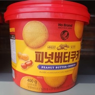 Korean Snack No Brand Sweet Nutty Peanut Butter Cookies 400g Bukit
