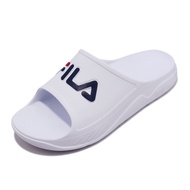 Fila Slippers Plumpy Slide White Blue Men's Shoes Women's Outsole Comfortable Waterproof Play Water [ACS] 4S334W113