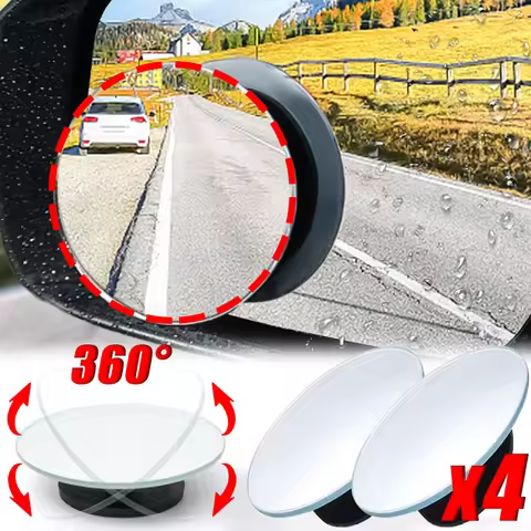 New 360° Rotatable Car Reversing Blind Spot Mirror Wide Angle Round Blind Spot Mirrors Auxiliary Rea