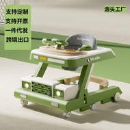 Children Men Women Walker Month Trolley Four-Wheeled Baby Flip Baby 7-18 Can Male Side Push Anti-Mul