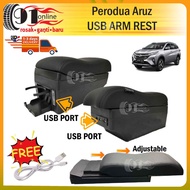 Perodua Aruz 2019 HC Cargo Premium USB LED Indicator Double Layer Arm Rest Armrest