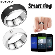 BUTUTU Finger Digital Ring, Stainless Steel Wearable Connect NFC Smart Ring, Intelligent Multifuncti