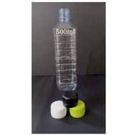 Plastik Botol Air # Thick Round Plastic Bottle 500ml , 350ml , 330ml , 250ml (Bottle Cap Included) B