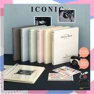 Iconic Pieces of Moment Self Adhesive Photo Album Ultrasound Scrapbook DIY / Made in Korea