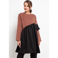 Hazelnut Indonesia - Parvati Tunic - Women's Tops/Blouses/Tops - Terracotta (DEFECT/MINUM)