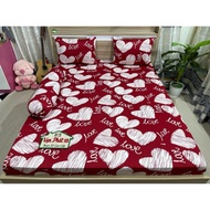 3D elastic bed sheet set model Tim TT39 [4 Piece] includes 1 sheet - 2 pillowcases - 1 pillowcase