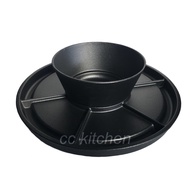 CAST IRON 2-In-1 BBQ Plate And Bowl