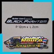 NV Sticker Black Phantom window film emblem embossed embossed