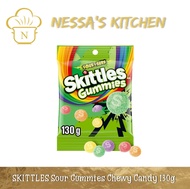 SKITTLES Sour Gummies Chewy Candy 130g [Nessa’s Kitchen]