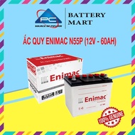 Bình Ắc Quy Xe Tải Xe Ô Tô 12V-60Ah Ắc Quy ENIMAC N55P