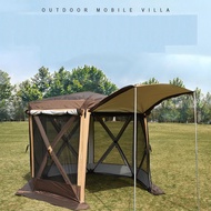 Large Family Camping Tent 6-8Person Waterproof Dome Tents with UV Protection All Seasons Portable In