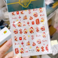 Nail stickers, 5D nail stickers CNY