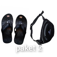 PAKET LENGKAP SUPER MURAH SANDAL ERGER TAS SELEMPANG EIGER KAOS EIGER   SENDAL GUNUNG TERBARU / SAND