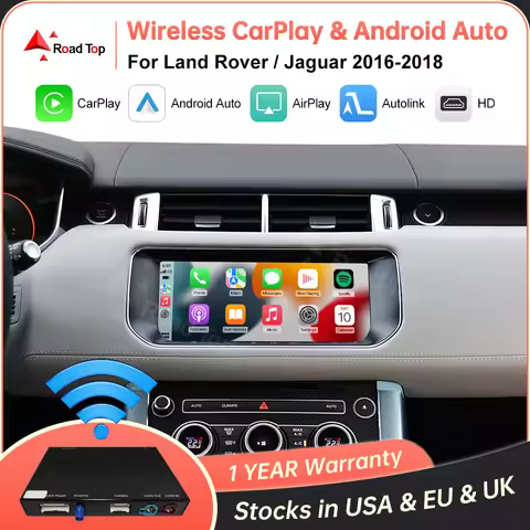 Wireless Carplay Android Auto Ai Box For Land Rover Jaguar Range Rover Evoque Discovery 2016-2018 wi