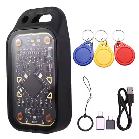ABZW Chameleon Ultra Plus RFID Smart Chip Reader IC ID Card Decoder Emulator Reset+ Automatic Pollin