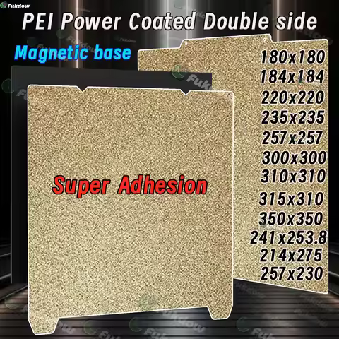 MK3S PEI Sheet 300x300 180/220/235/310/350 Upgrade Removal Textured PEI Magnetic Build Plate Ender 3