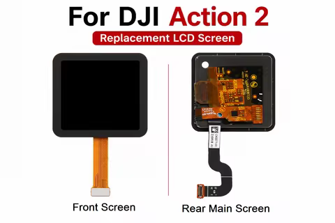 Replacement Front Screen / Rear Main LCD Screen For DJI Action 2 Camera Repair Parts