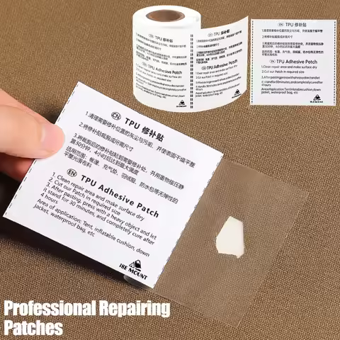TPU Tent Repair Tape Kit Waterproof Transparent Camping Gear Air Mattress Repair Tape Raincoat Swimm