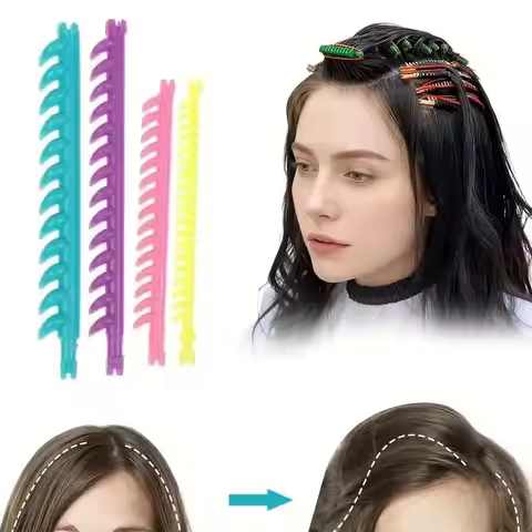 20/30Pcs Hair Styling Tools 2.3/3.3/4/5mm Hair Root Perm Rods Bars Curlers With Clips Bangs Fluffy S