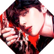 Korea Korea BTS Kim Tae Hyung Tian Jungkook Umbrella Sunscreen Vinyl Anti-Ultraviolet Gift Box Sunsh