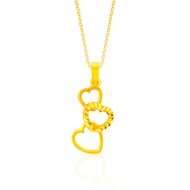 SK Jewellery SK 916 Poppin Hearts Gold Pendant