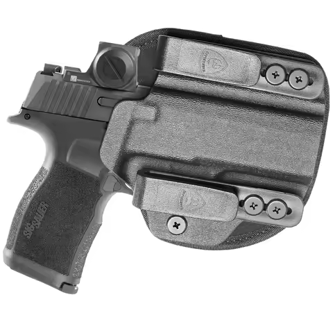 For Sig P365 / P365X /P365XL,Hybrid Kydex & Nylon Holster,Optics Cut & Open Muzzle, Concealed Carry,
