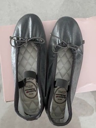 韓國🇰🇷Rockfish 緞面芭蕾舞鞋 38碼 神銀灰 Weatherwear Mary Jane & Flat Slippers
