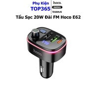 Hoco E62 20w fast charger with bluetooth plug in USB TF memory card, FM radio, 2 x USB + 1 x Type-C
