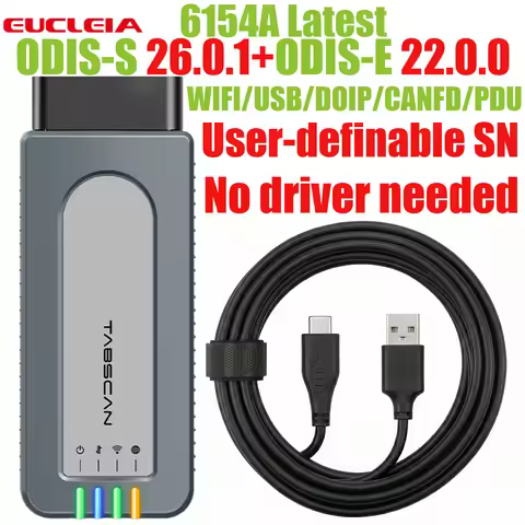 T6VW 6154A DOIP CAN FD PDU NEW V26.0.1 Work With Online Account Quality Shell 6154 WIFI USB OBD2 Sca