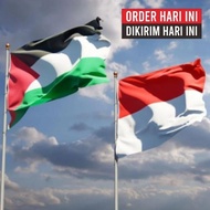 MERAH Palestine Flag Size: 1.5 X 2.5 Meters and Indonesian Flag Palestine/ Red-White Children's/-48