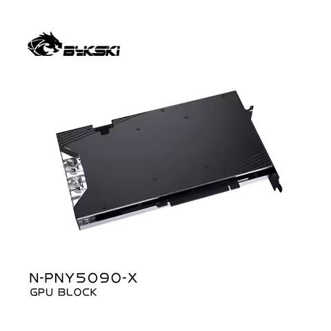 Bykski Water Block Use for PNY GeForce RTX5090 32GB GD DDR7 Card / 0.3mm Jet Micro-waterway /Thicken