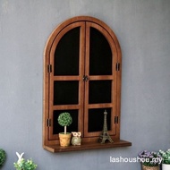 Fake Window Decoration Simulation American Country Vintage Old Blackboard Wall Hanging Storage Parti