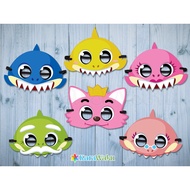 Character Children's Birthday Party Mask/Birthday Party Mask Baby Shark Pinkfong