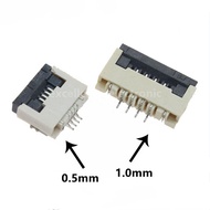 5Pcs FPC/FFC Flat Cable Connector - 0.5mm/1.0mm Pitch Flip Type Drawer Type Upper/Bottom Contact Soc