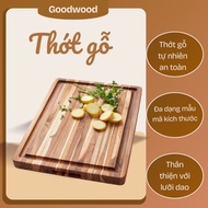 MASTER CHEF's super durable 46x26 cm teak wood cutting board, made in Europe - Safe to use and durab