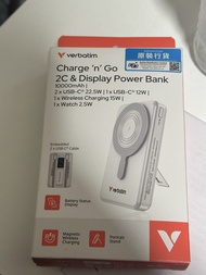 Verbatim Charge 'n' Go 2C & Display Power Bank 10000mAh