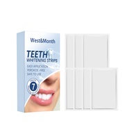 West & month 7 days teeth whitening sheets teeth strips for teeth whitening remove plaque and oral c
