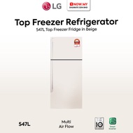 LG 547L Inverter 2-Door TF Refrigerator GN-C702HQCM | Multi Air Flow 4 Star Efficient Peti Sejuk 冰箱