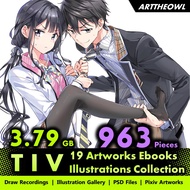 🔥 Digital Illustration Art - TIV 🔥 Anime Figure | CG Art Digital Drawing Book | Smart Drawing Tablet