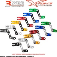 BRACKET BRACKET FRONT BRAKE HOSE CLAMP/ WR3 UNIVERSAL NINJA 250 FI 150RR R25 CBR 250RR NMAX XMAX AER