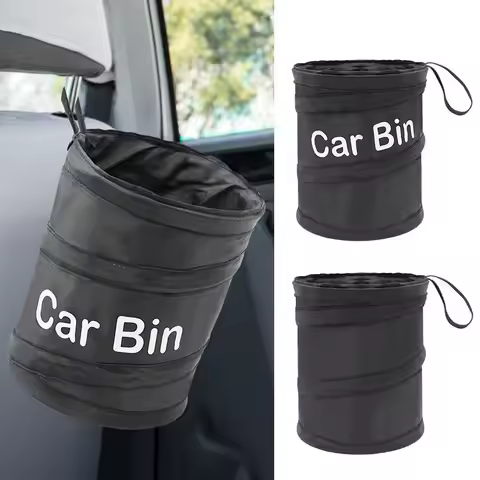 New Foldable Trash Can Car Storage Busket Rubbish Container Waterproof For Organizer Holder Universa