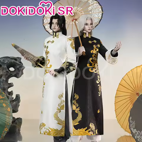 White Guard Black Guard Cosplay Costume Game Identity V DokiDoki-SR Black and White Impermanence Wu 
