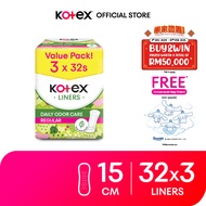 [Shopee for Student] Kotex Regular / Longer & Wider Scented Daun Sirih Panty Liners (3 Packs) - FOC 