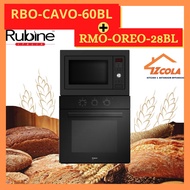 Rubine Ketuhar Gelombang Mikro RMO-OREO-28BL (28 Liter) + Rubine Oven Terbina Dalam RBO-CAVO-70SS(70