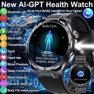 2026 New Body Fat AI Analysis Health Smart Watch ECG+PPG Uric Acid BP Blood Oxygen Call AMOLED Scree