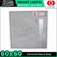 Granit Lantai 60x60 Concord Seoul Grey Motif Marmer Abu-abu Glossy